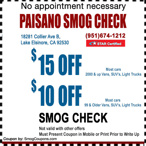 Smog Check Coupon